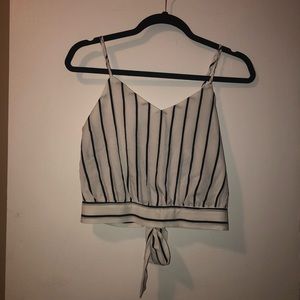 Black and white tie shirt